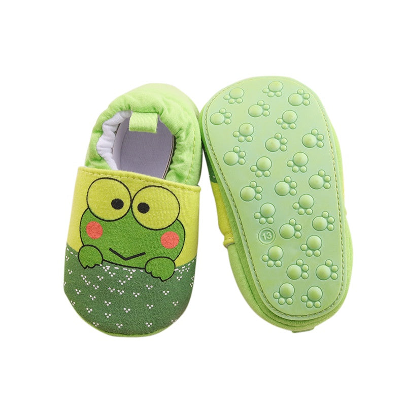 green infant shoes