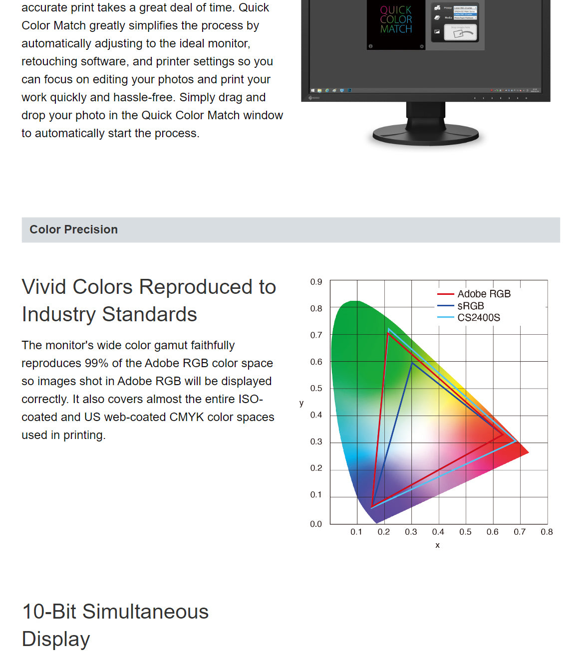 Eizo CS2400S Features 3