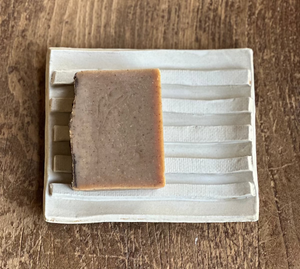 White Soap Dish - A Backwoods Farm