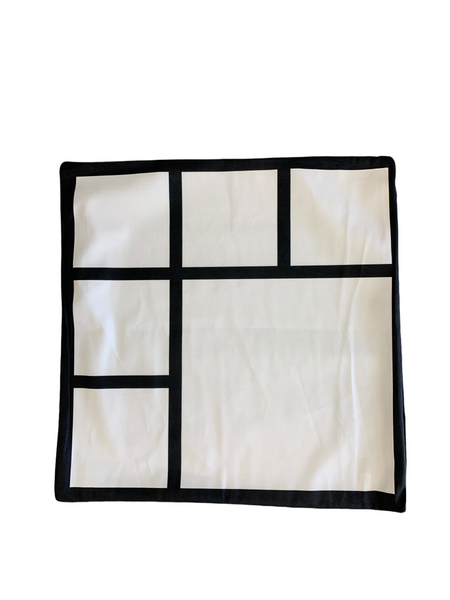 Blank Sublimation Pillow Covers Polyester 9 Panel On Front With A Solid  Black Back. These Are Velvet Feel And - Yahoo Shopping