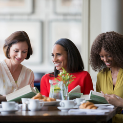 Women sitting together and talking