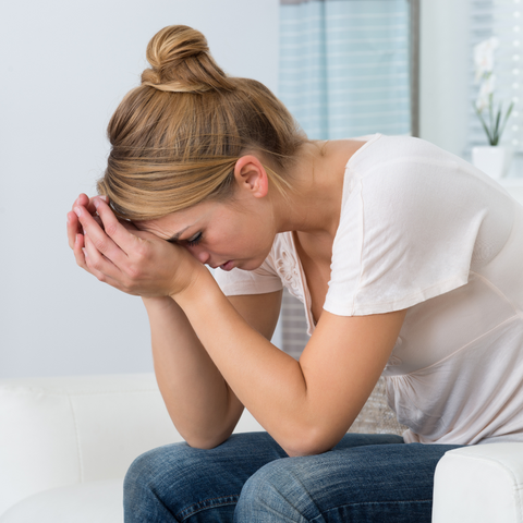 woman stressed about ovulation