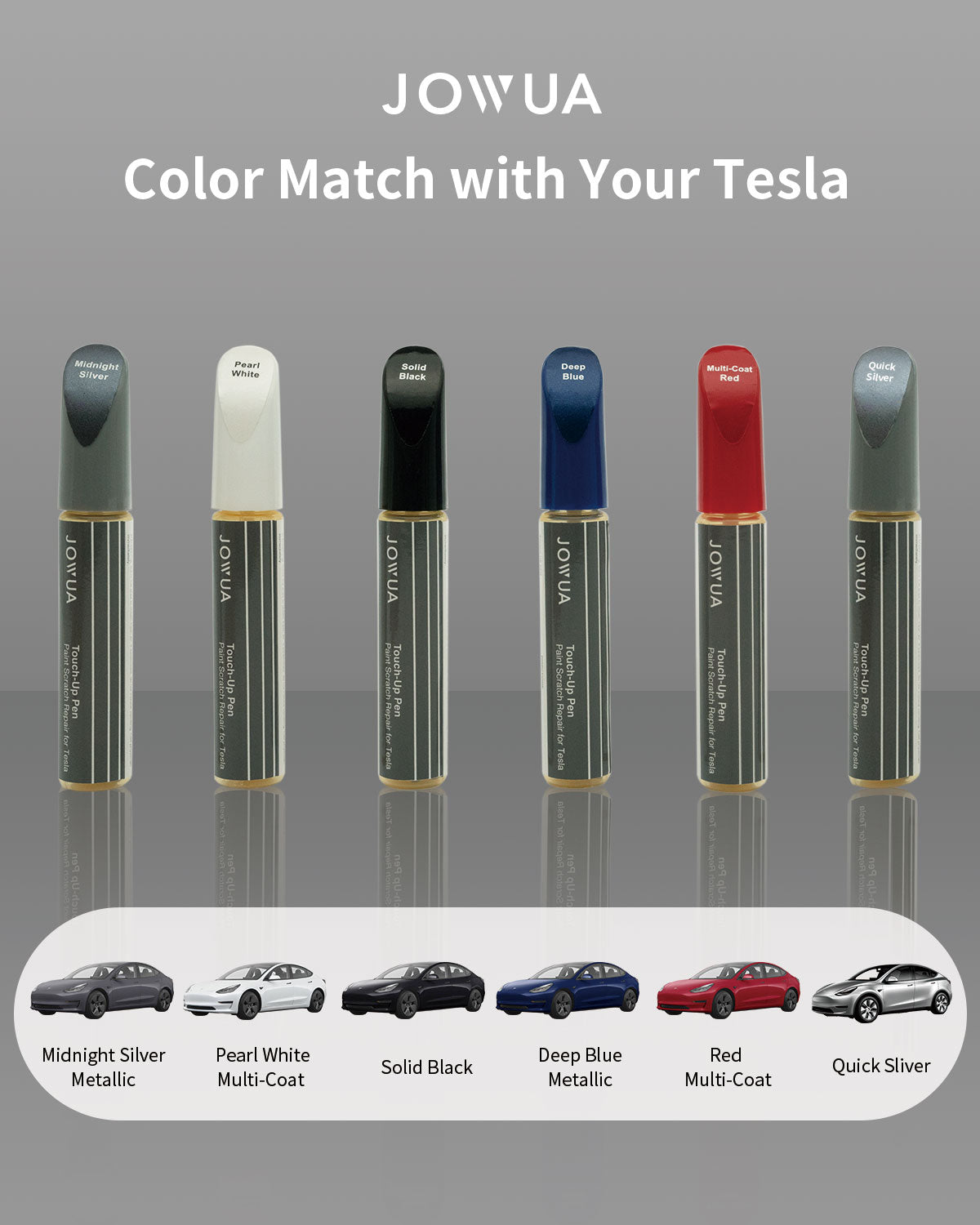 Turoaz Color Matched Touch Up Paint Pen Brush Compatible with Tesla Mo