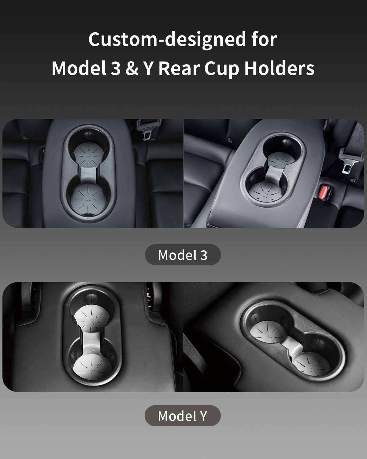 Silky Smooth Quiet  Center Console Cup Holder for Tesla Model 3/Y – JOWUA