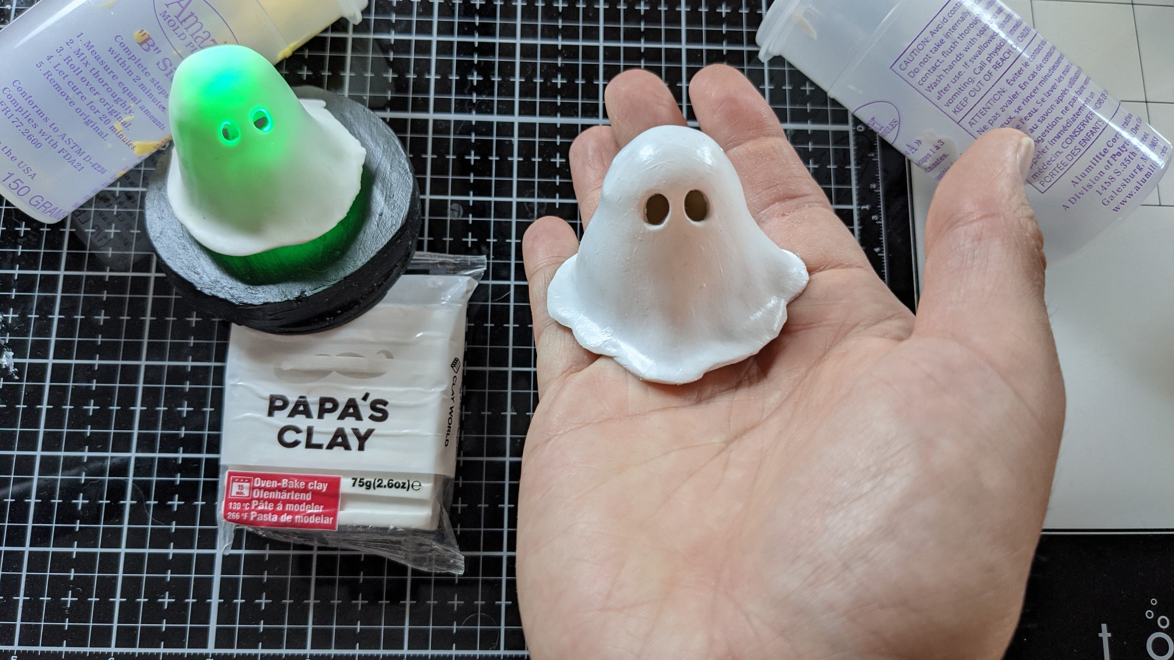 Ghost made out of clay
