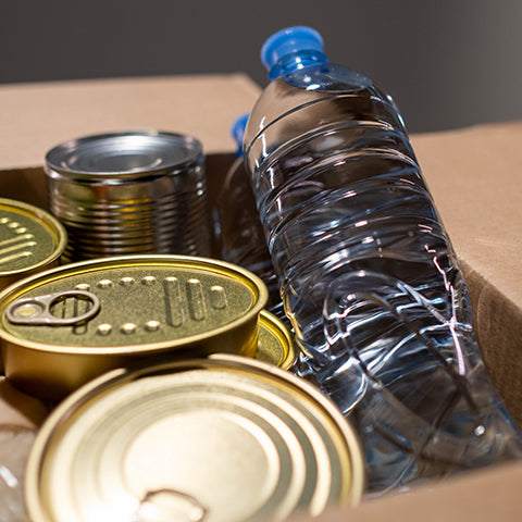 shelf stable foods and water