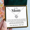 To My Mom | "Forever In My Heart" | Love Knot Necklace