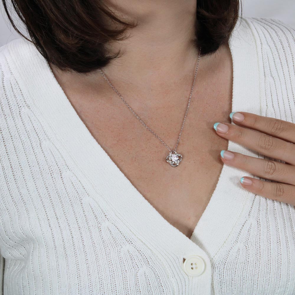 Load image into Gallery viewer, To My Beautiful Mom | &quot;Your Little Boy&quot; | Love Knot Necklace
