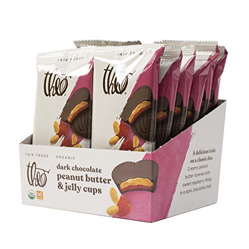 Theo - Chocolate Organic 55% Dark Chocolate Cups (Pack of 12)