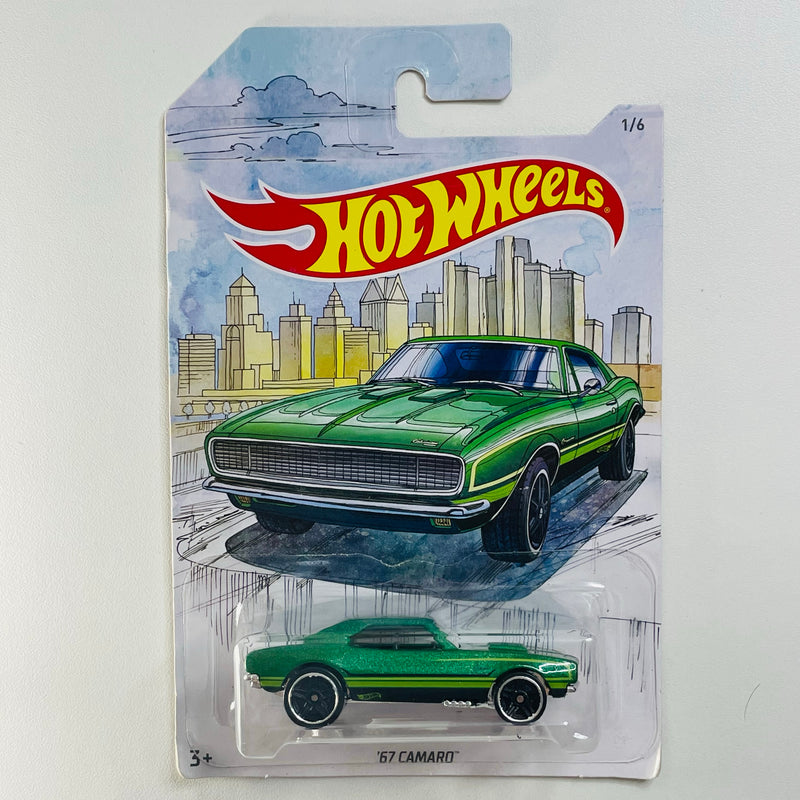 2018 Hot Wheels Walmart Exclusive Detroit Muscle 67 Camaro verde metál