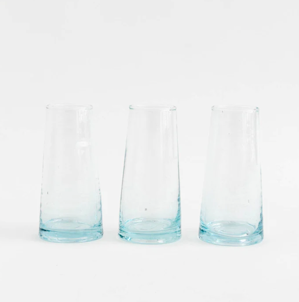 Beldi Large Tapered Carafe Clear