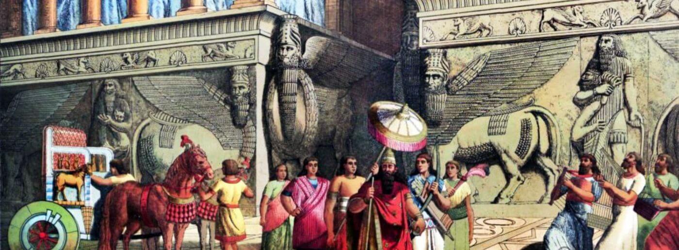 Ceremonies  in the Babylonian mythology