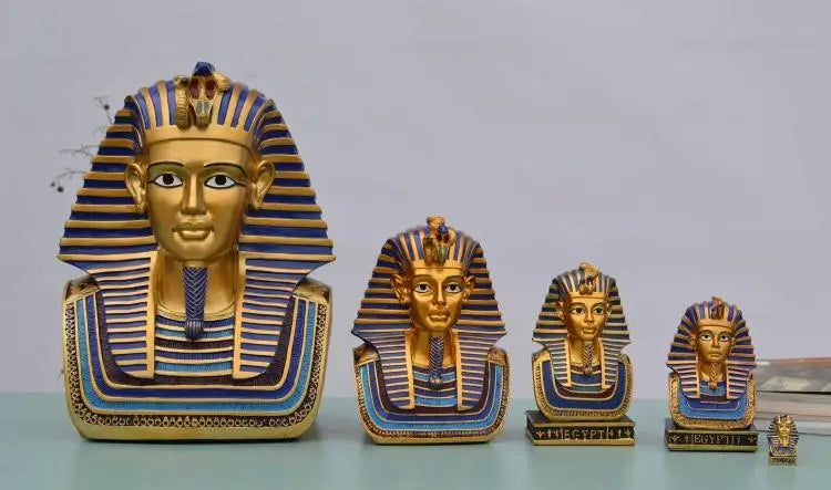 Egyptian Pharaoh Tutankhamun Bust Statue