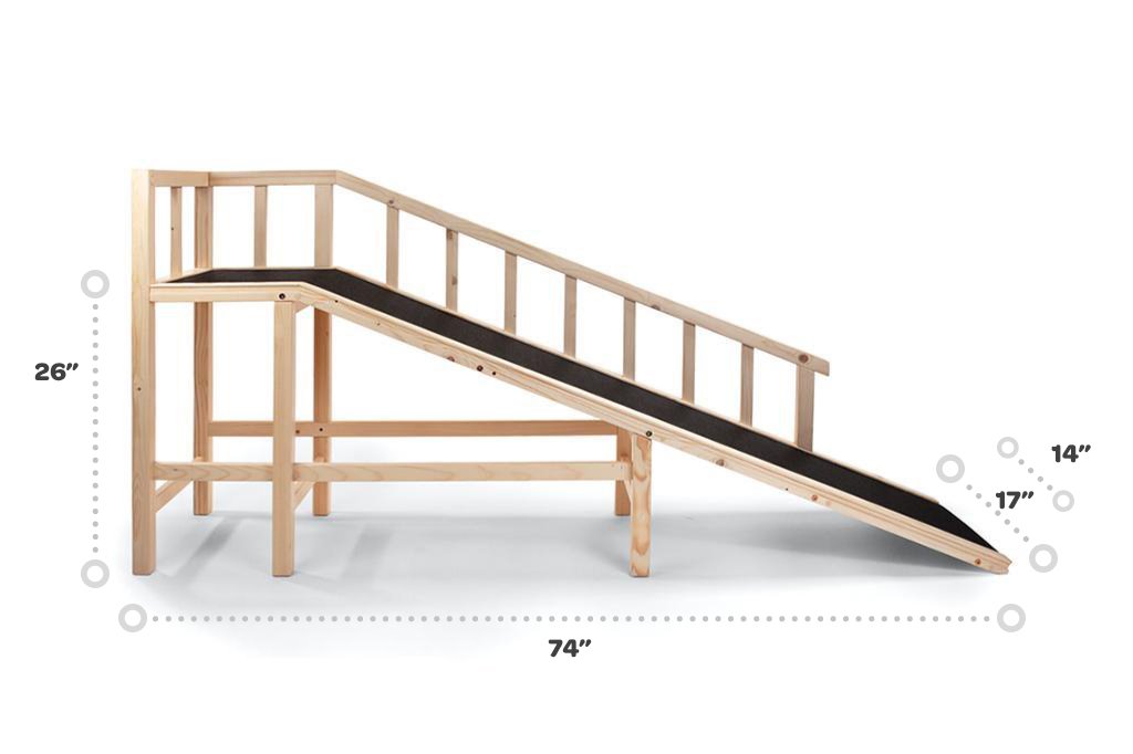 gentle rise bed ramp