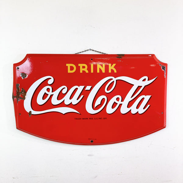 DRINK COCA-COLA コカ・コーラ スチール製 看板-