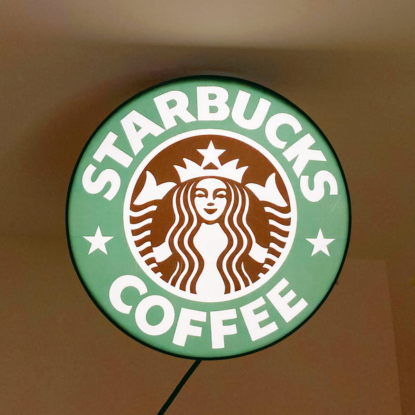 品番5436　STARBUCKS COFFEE　スターバックス　サインライト　旧ロゴ　 看板　ヴィンテージ　011