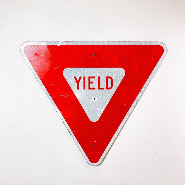 YIELD USA ヴィンテージサイン（道路標識）-