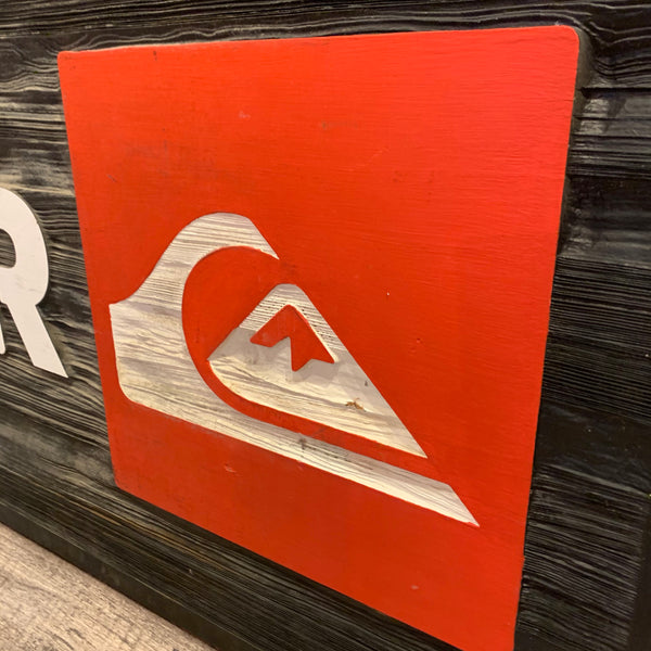 品番0190 Quiksilver Signboard クイックシルバー 看板 ヴィンテージ 011 L A Depo エルエーデポ