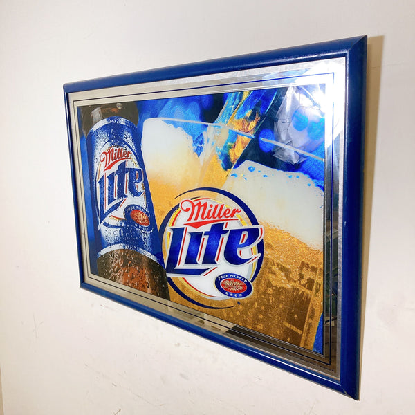 品番2303 パブミラー Miller Lite ミラーライトビール 鏡 壁掛け