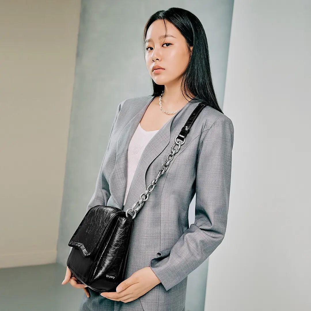 Gigi Black Leather Crossbody Bag by Oryany - Future Brands Group