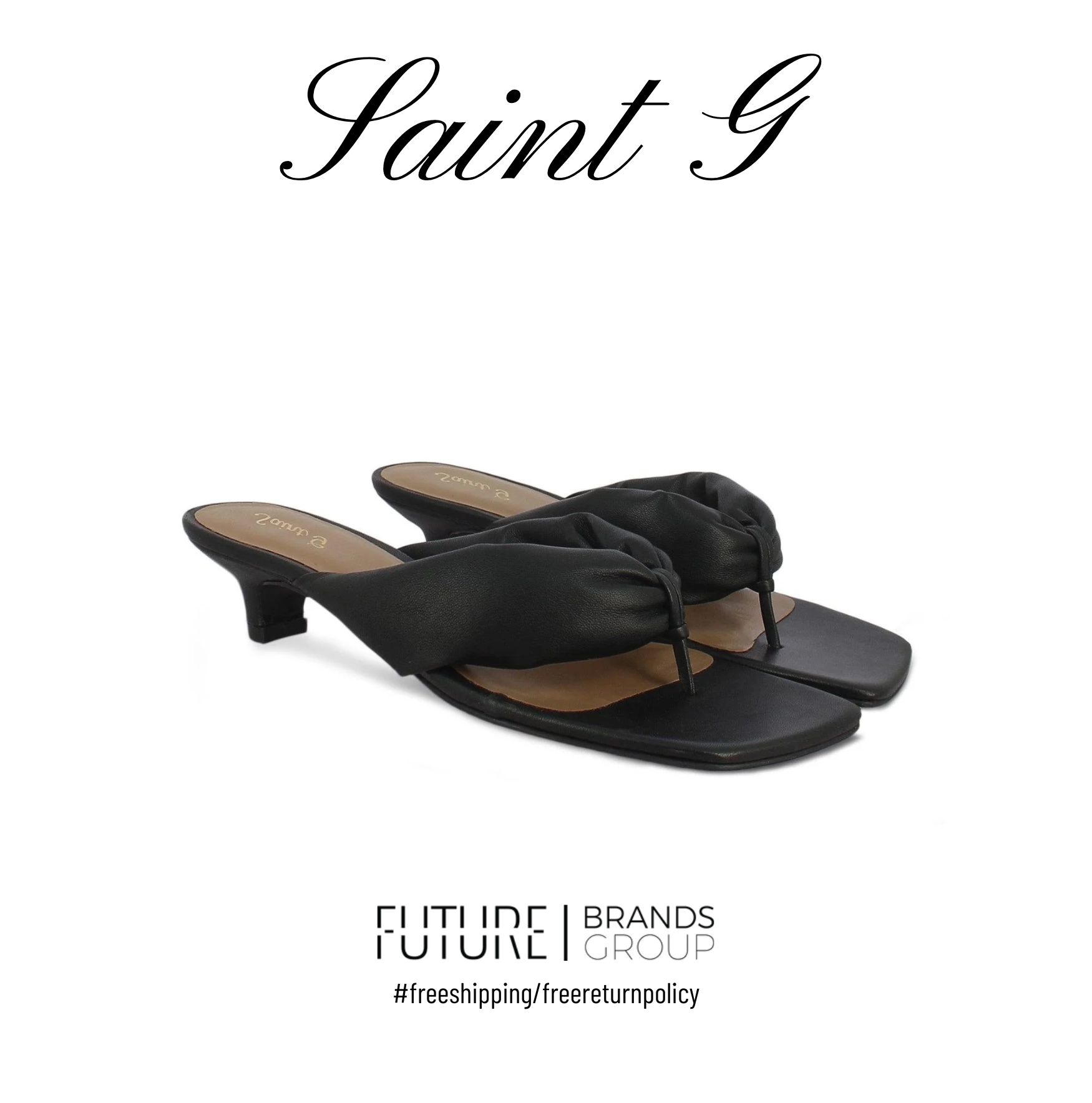 Amorina Black Sandals | Future Brands Group