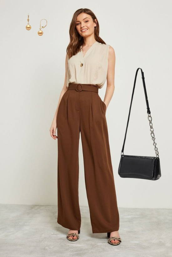 trouser and blouse by adding Gigi Crossbody Bag by Oryany - Future Brands Group