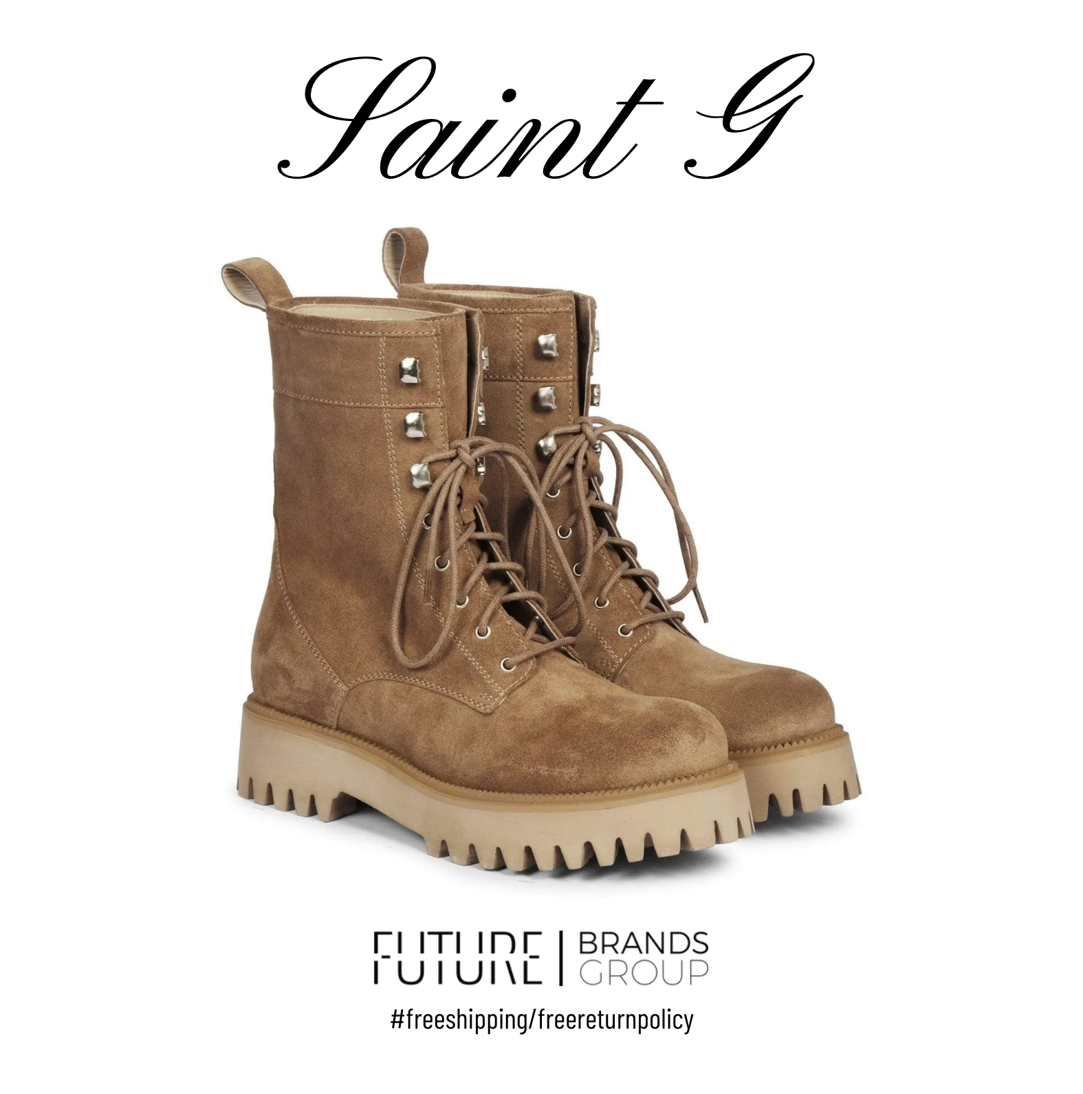 Anastasia Beige Lace Up Boots – Future Brands Group