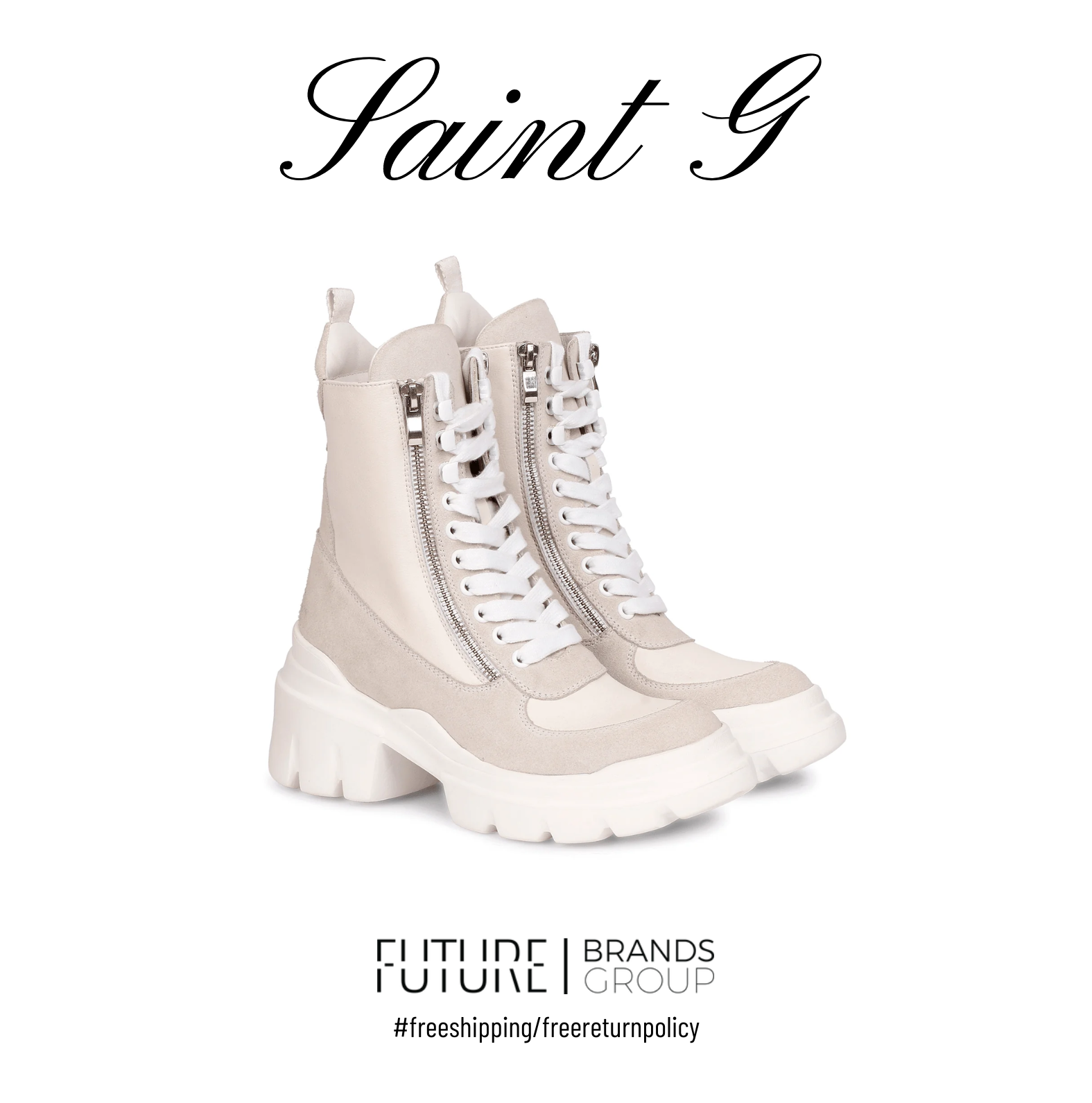 Kendall White Leather Boots – Future Brands Group
