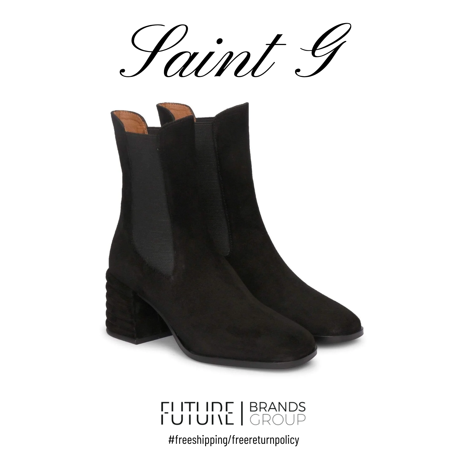 Rachel Black Suede Leather Ankle Boots – Future Brands Group