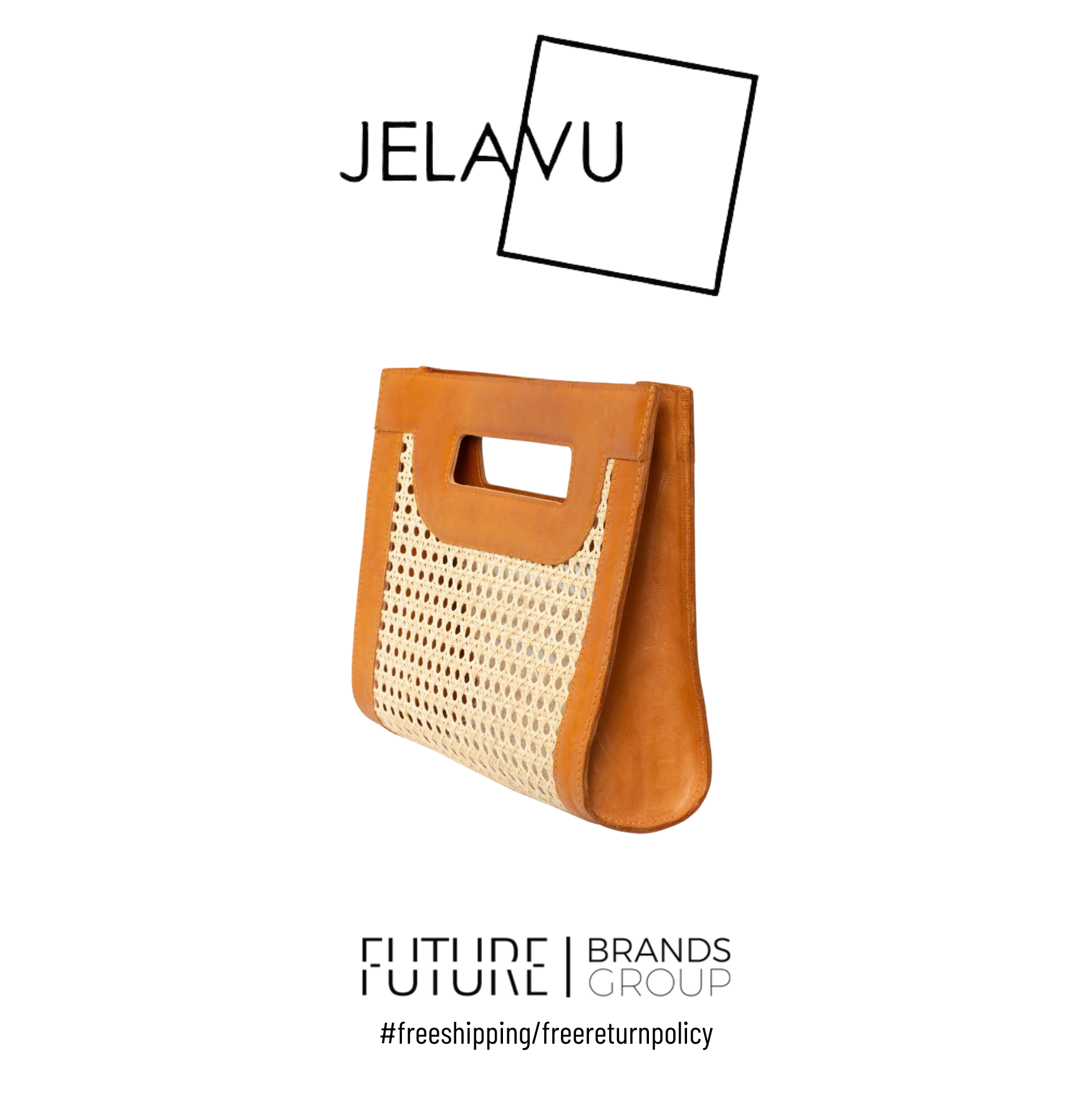Jelavu | Venice Medium Cane Leather Clutch | Future Brands Group