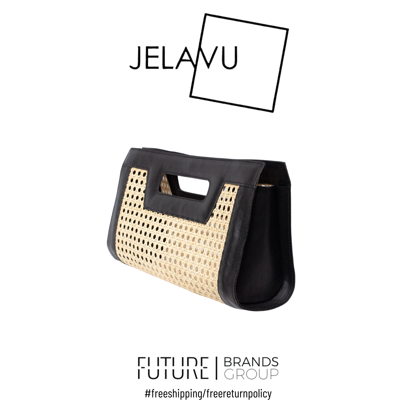 Jelavu | Venice Long Cane Leather Clutch | Future Brands Group