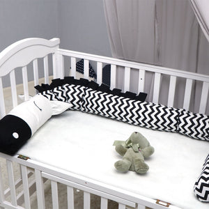 Baby Bed Crib Bumpers Cotton Printed Newborn Cot Bumper, 59% OFF