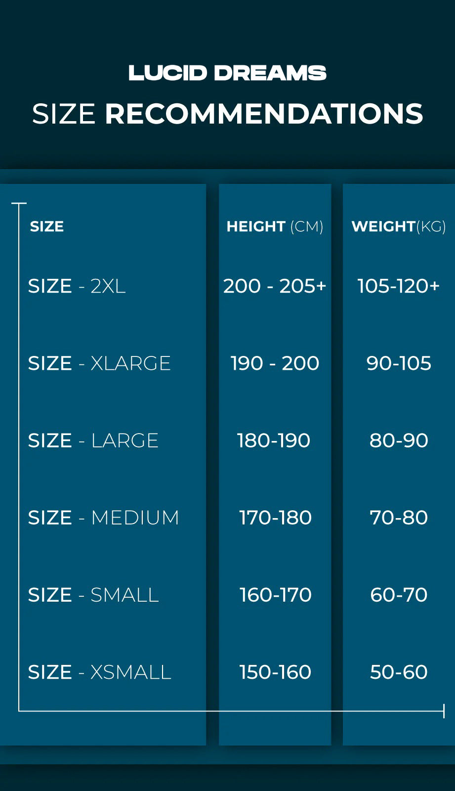 size chart mobile