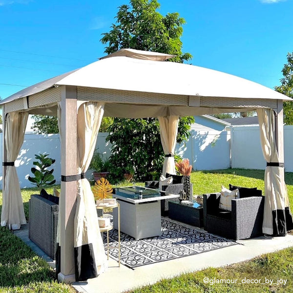 aluminum soft top gazebo