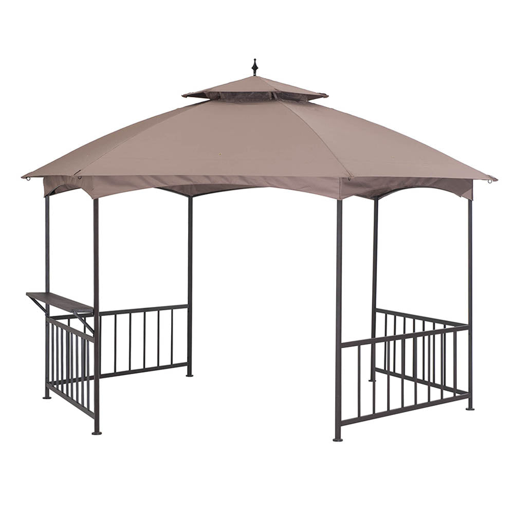 Sunjoy Khaki Replacement Canopy (Deluxe Version) For Madison Pavilion Hex Shape Soft Top Gazebo (11x13 FT) D-GZ076PST-D Sold At Amazon