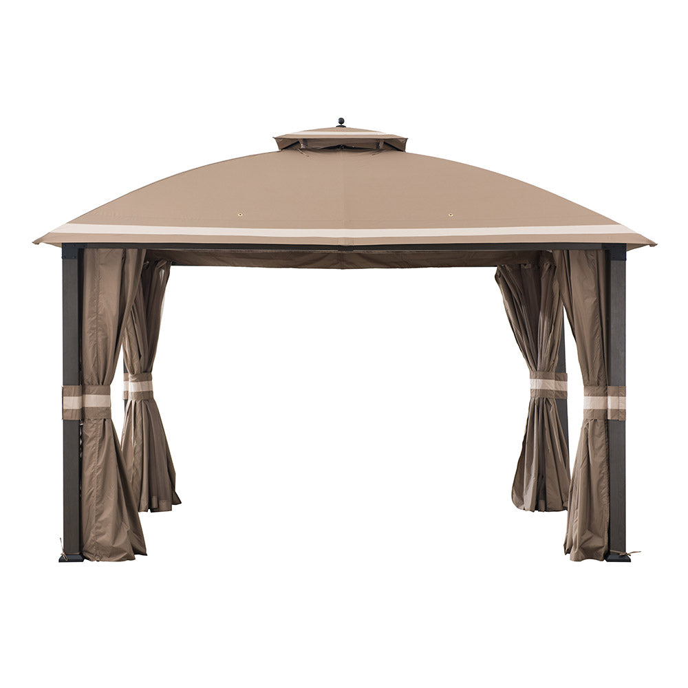 Sunjoy Khaki+Beige Replacement Canopy For Morley Soft Top Gazebo (10X12 Ft) A101007603 Sold At BigLots