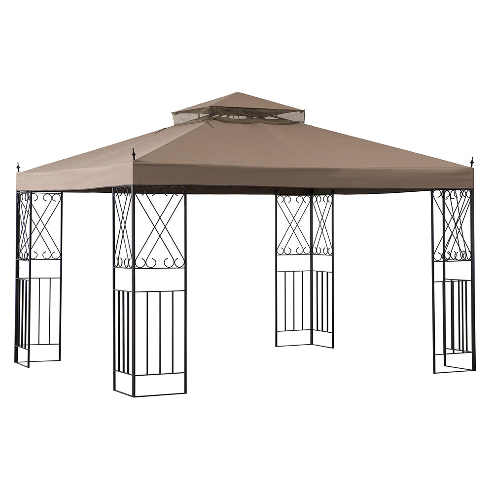 Sunjoy Khaki Replacement Canopy For Chinese knotted Gazebo (10X12 Ft) A101012100/A101012110 Sold At SunNest