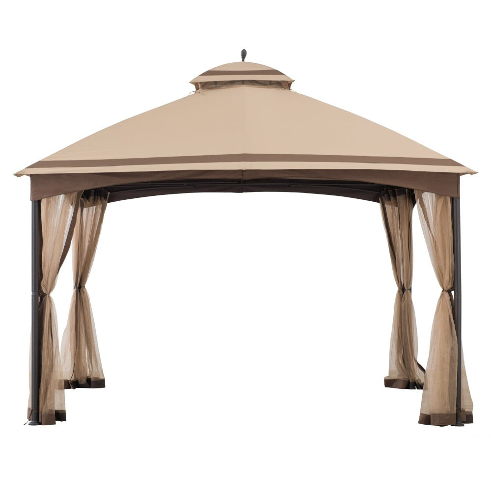 Sunjoy Sesame+Light Brown Replacement Canopy For Domed Soft Top Gazebo (11X13 Ft) A101012210 Sold At SunNest