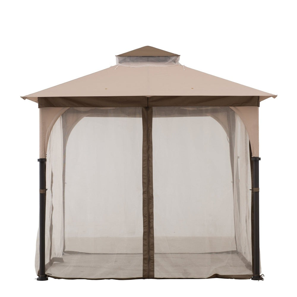 Sunjoy Beige Replacement Mosquito Netting For Column Gazebo (9.5x9.5 FT) A101011100/A101011110 Sold At SunNest