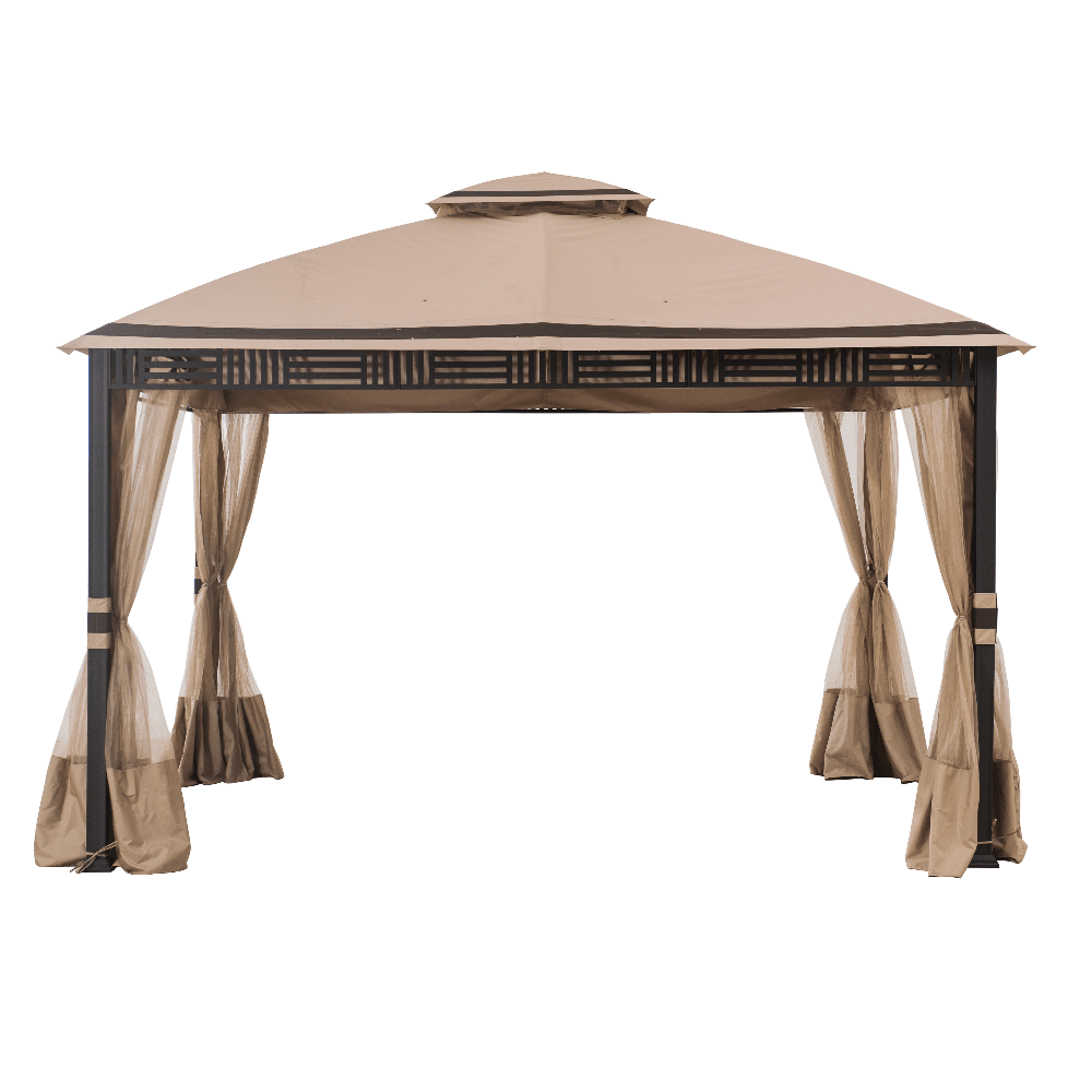 Sunjoy Sesame and Light Brown Replacement Canopy For Westbrook Soft Top Gazebo (10X12 Ft) A101007903 Sold At Big Lots