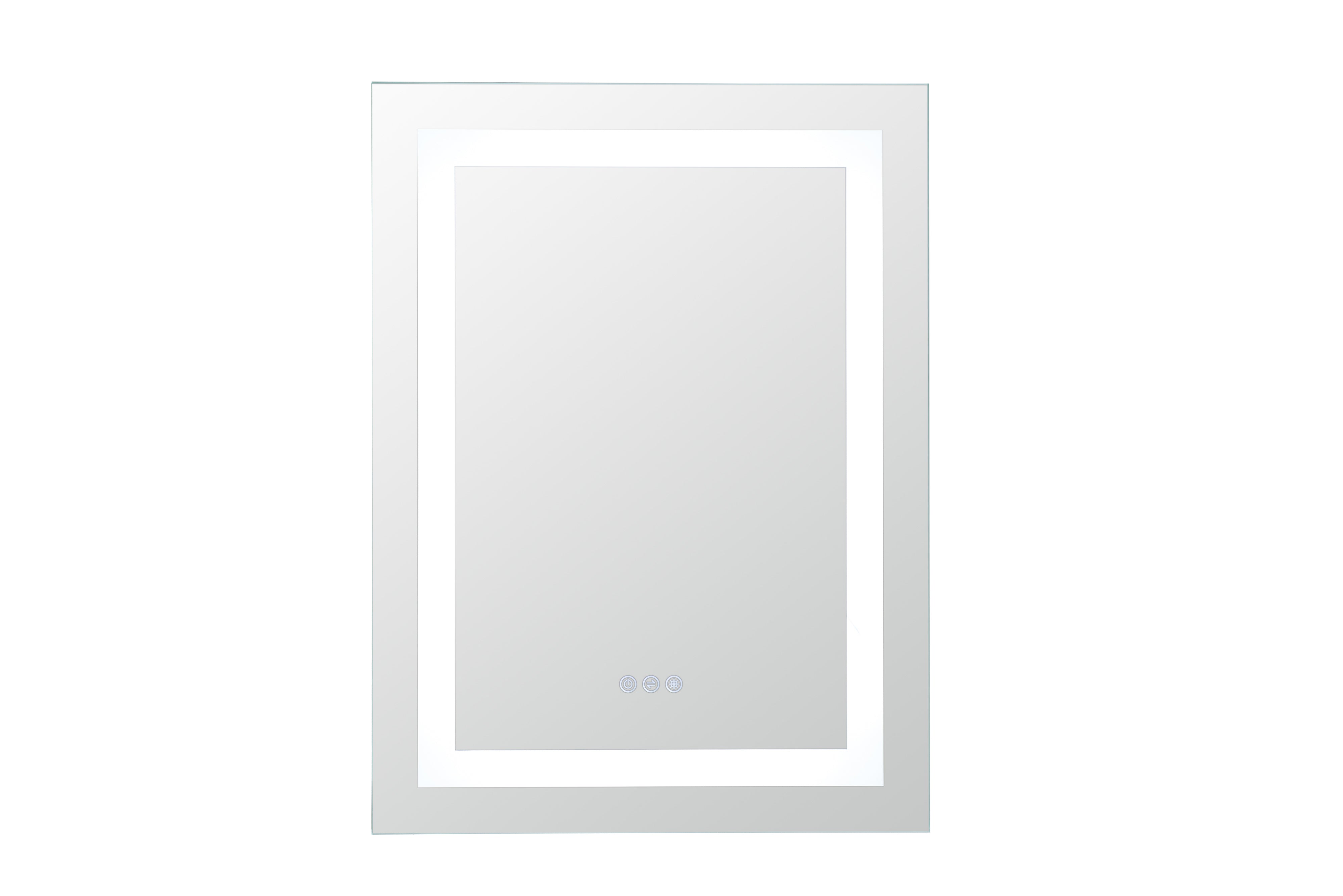 Sunjoy 30 in. x 36 in. Modern LED Bathroom Vanity Mirrors with Anti-Fog and Touch Dimmable Light