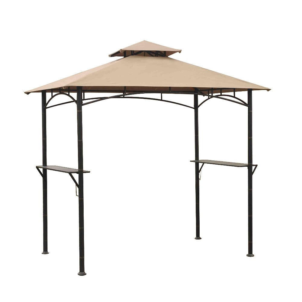 Sunjoy Khaki Replacement Canopy For Grill Gazebo (5X8 Ft) L-GG019PST Sold At Home Depot
