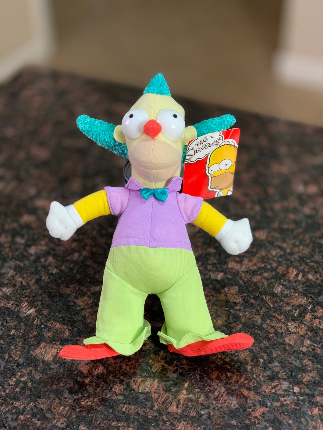 krusty the clown stuffed toy