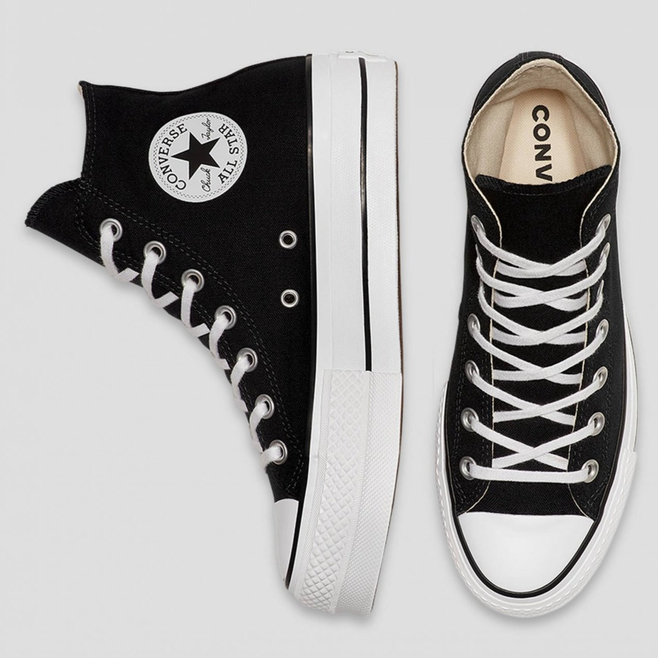 all star converse black high