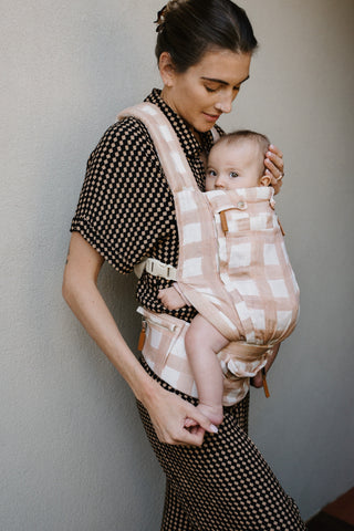 Gingham Baby Carrier