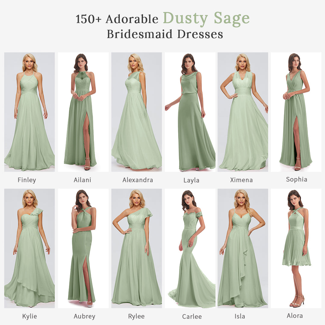 From $89 Dusty Sage Bridesmaid Dresses (200+ Styles, All sizes)