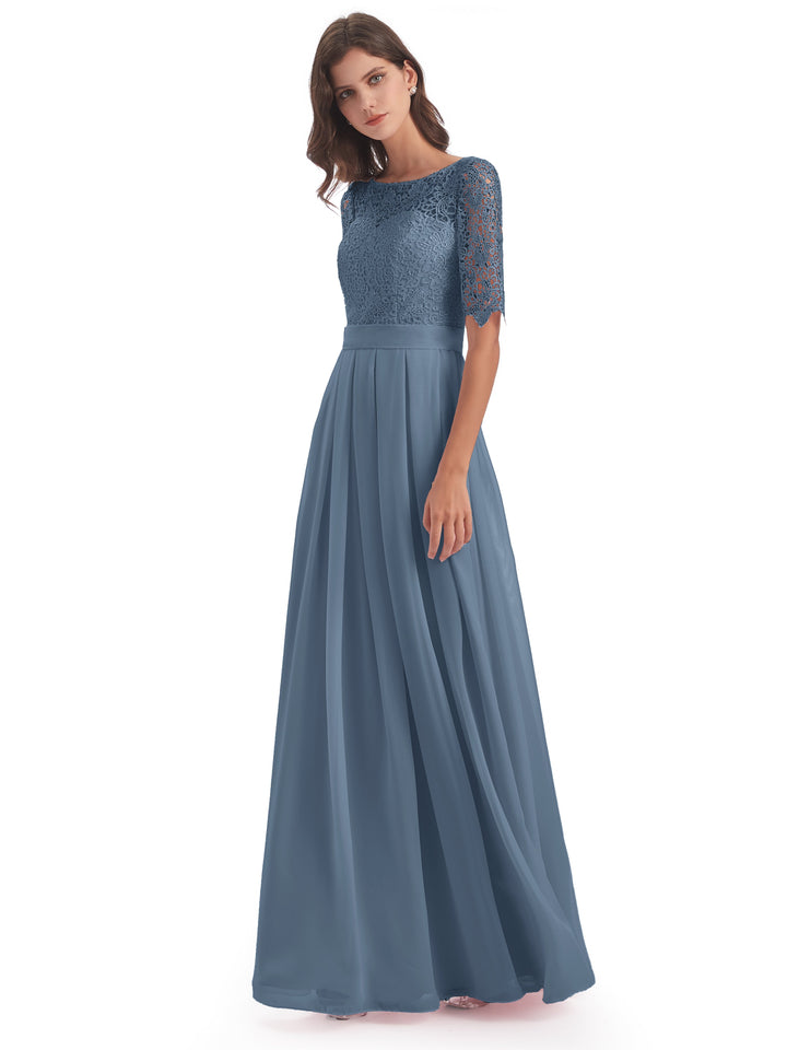 60+ Colors: Classic Slate Blue Bridesmaid Dresses | Cicinia