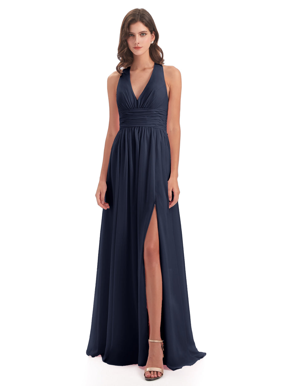 Under $100 High-level Royal Blue Bridesmaid Dresses | Cicnia