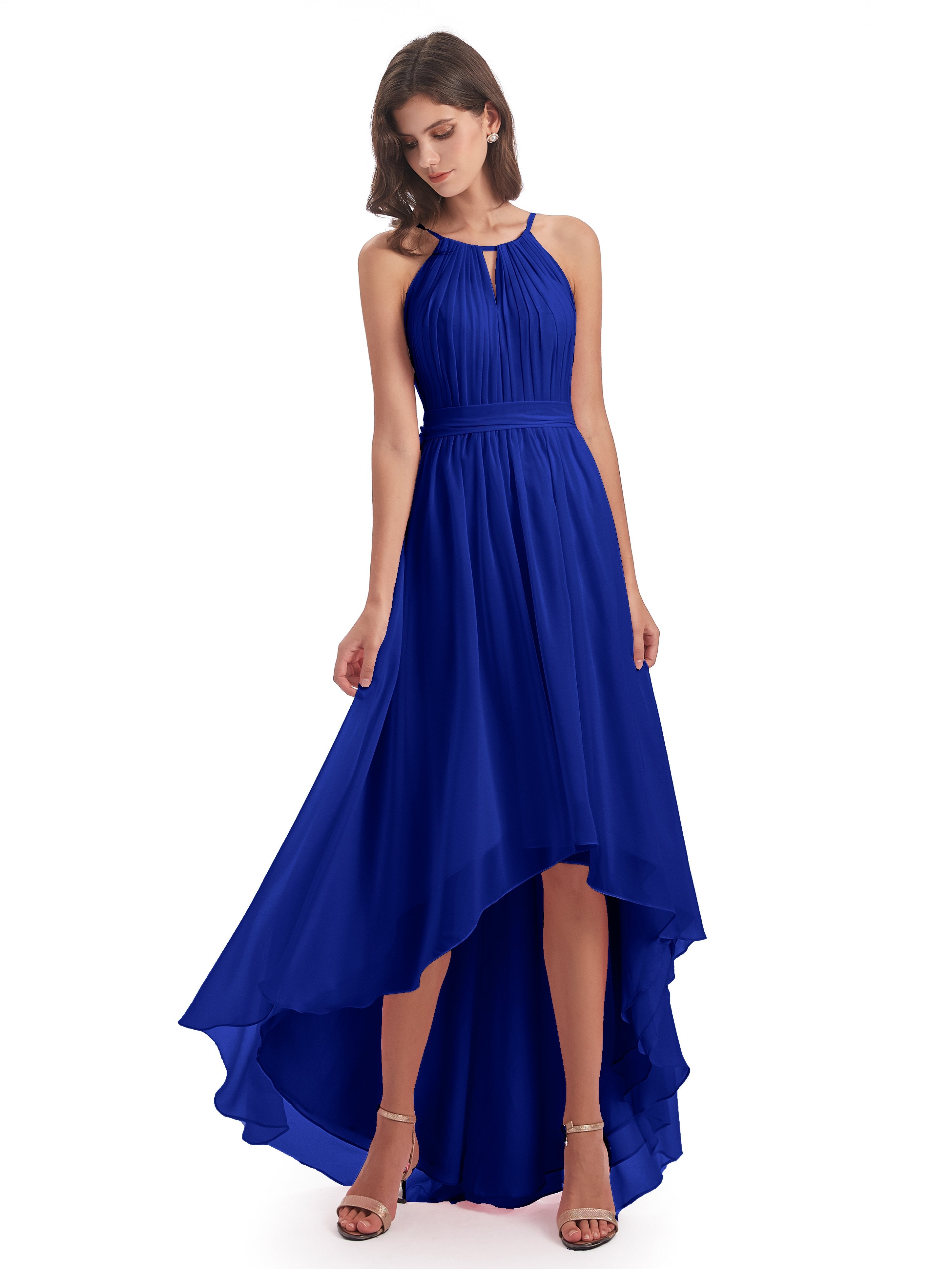 Under $100 High-level Royal Blue Bridesmaid Dresses | Cicnia