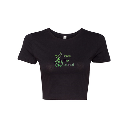 Save The Planet Women's Crop Tee